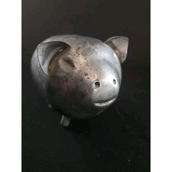Vintage LEONARD Silver Plate Piggy Bank Pig - Picture 1 of 7